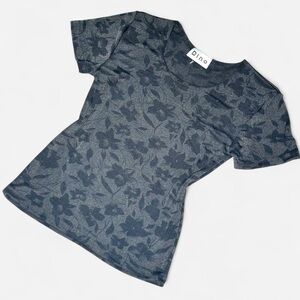 Vintage 90s Top, Size Small, Whimsigoth, Sheer Floral, Black